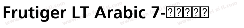 Frutiger LT Arabic 7字体转换